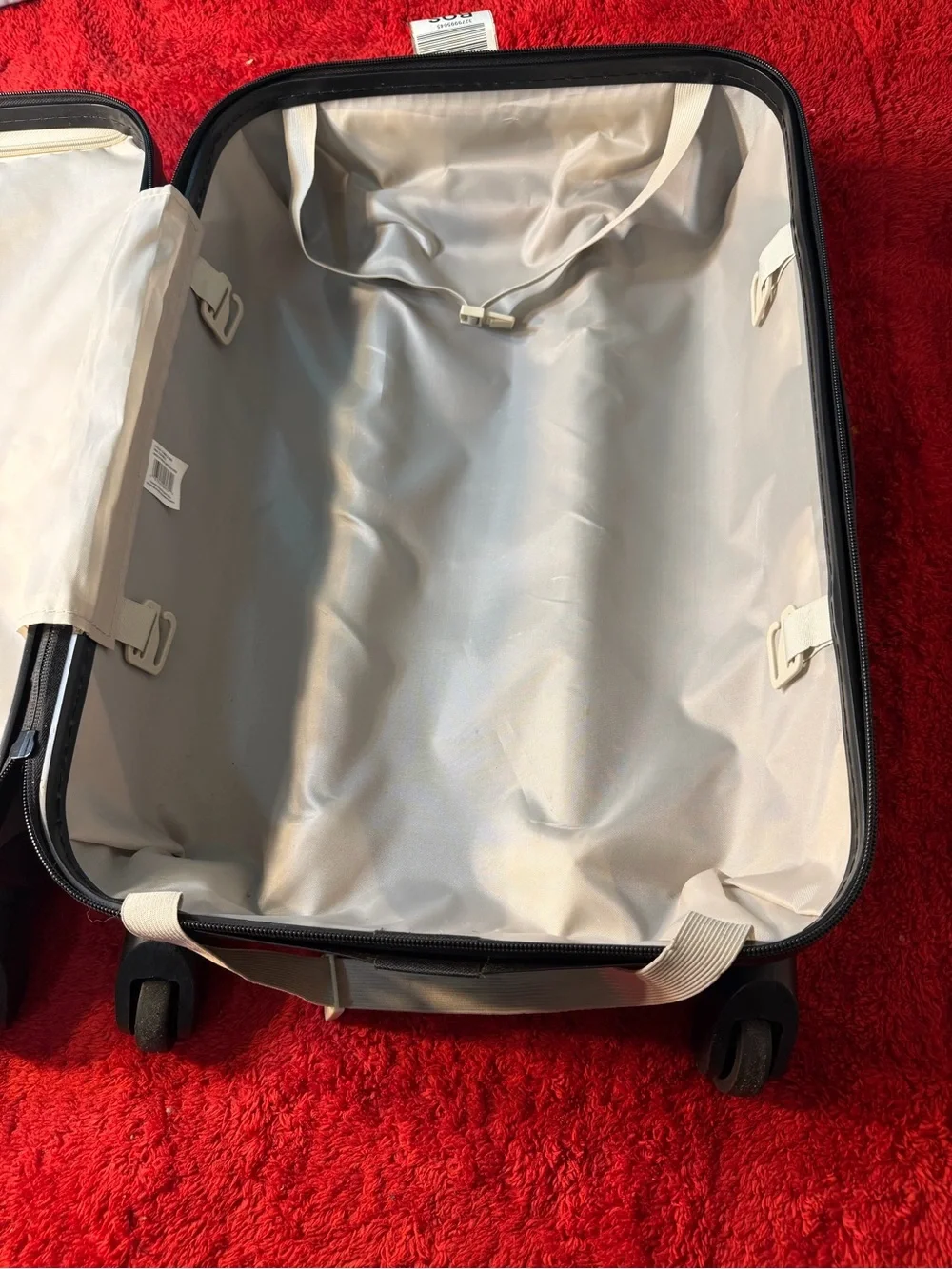 Compact Cream Hardshell Carry-On Luggage - Lightweight Travel Case